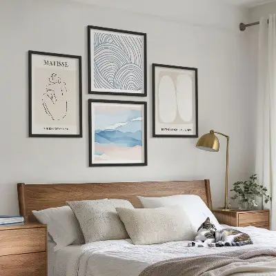 Matisse abstract forms wall art set of 4 pieces