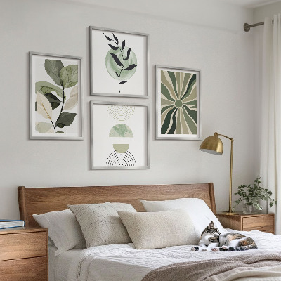 Multi-piece wall decor set Plant geometric shapes