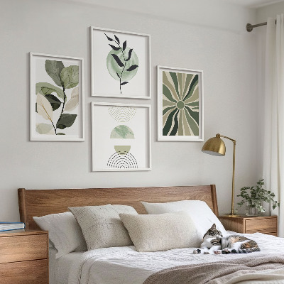 Multi-piece wall decor set Plant geometric shapes