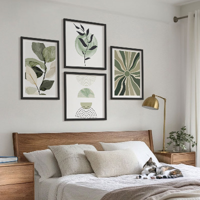 Multi-piece wall decor set Plant geometric shapes