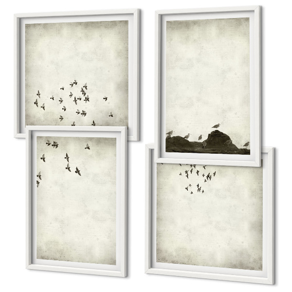 Multi-piece wall decor set Minimalist bird painting