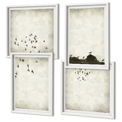 Multi-piece wall decor set Minimalist bird painting