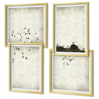 Multi-piece wall decor set Minimalist bird painting