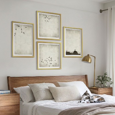 Multi-piece wall decor set Minimalist bird painting