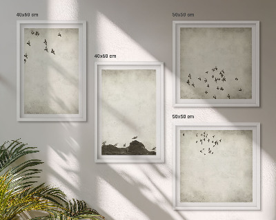 Multi-piece wall decor set Minimalist bird painting