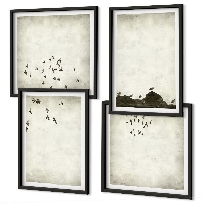 Multi-piece wall decor set Minimalist bird painting