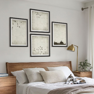 Multi-piece wall decor set Minimalist bird painting