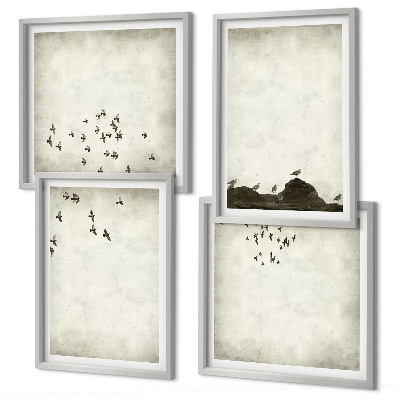 Multi-piece wall decor set Minimalist bird painting