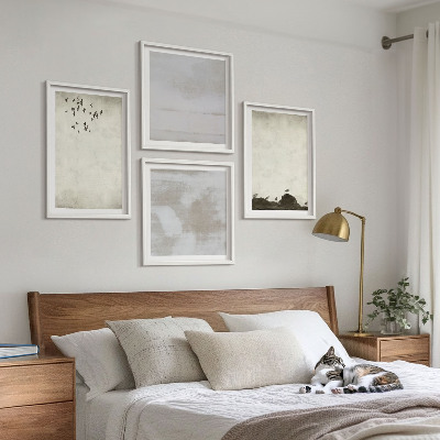 Wall art set Flock of birds texture