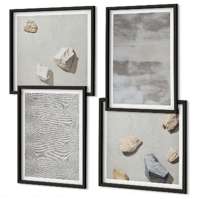 Wall art set Modern minimalist textures
