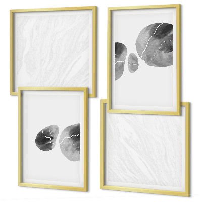 Multi-piece wall decor set Abstract art paint splashes