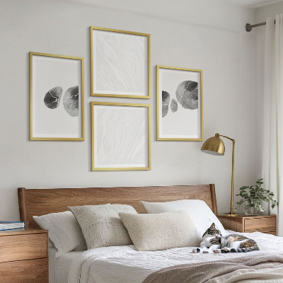 Multi-piece wall decor set Abstract art paint splashes