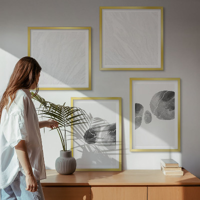 Multi-piece wall decor set Abstract art paint splashes