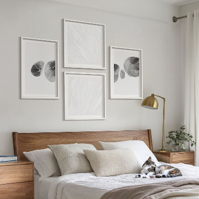 Multi-piece wall decor set Abstract art paint splashes