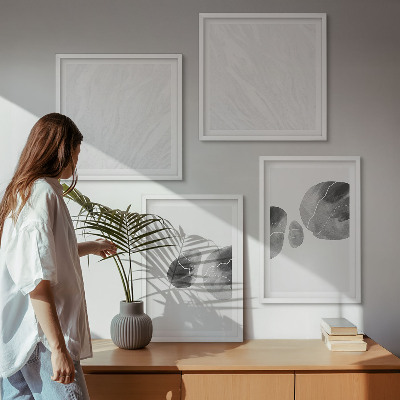 Multi-piece wall decor set Abstract art paint splashes