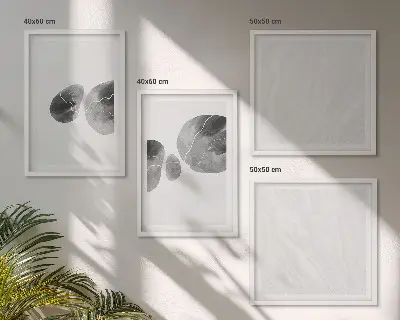 Multi-piece abstract art wall decor set featuring paint splashes