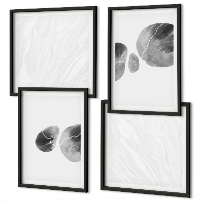 Multi-piece wall decor set Abstract art paint splashes
