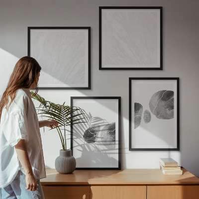 Multi-piece wall decor set Abstract art paint splashes