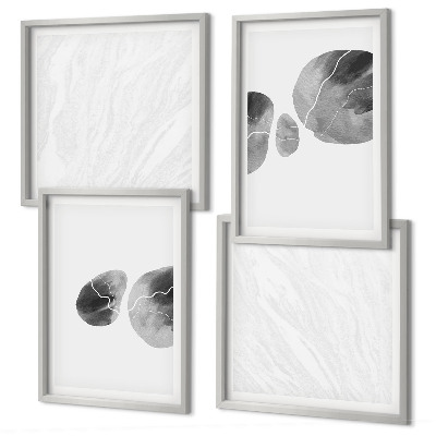 Multi-piece wall decor set Abstract art paint splashes