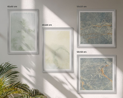 Set of 4 wall art pieces Pastel watercolor canvas paints