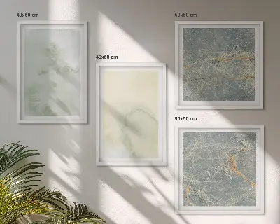Pastel watercolor canvas wall art set of 4 pieces