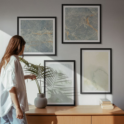 Set of 4 wall art pieces Pastel watercolor canvas paints