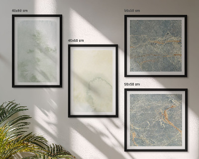 Set of 4 wall art pieces Pastel watercolor canvas paints