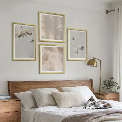 Wall art set boho stone beach decorations