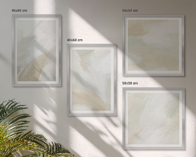 Multi-piece wall decor set Brush abstract paint canvas