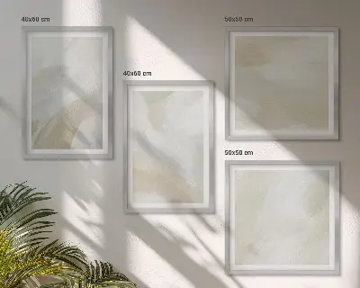 Abstract brush paint canvas wall art set multi-piece decorative wall set