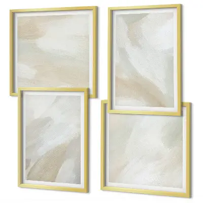 Abstract brush paint canvas wall art set multi-piece decorative wall set