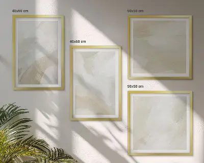 Abstract brush paint canvas wall art set multi-piece decorative wall set