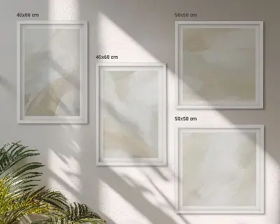 Abstract brush paint canvas wall art set multi-piece decorative wall set