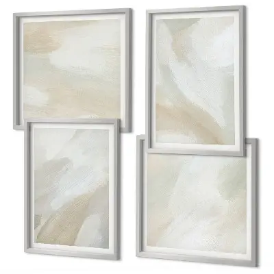 Abstract brush paint canvas wall art set multi-piece decorative wall set