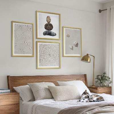 Wall art set Sand stones modern paint