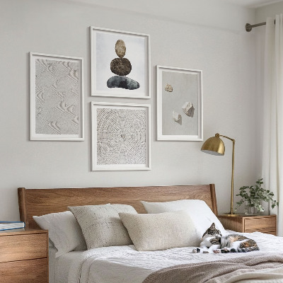 Wall art set Sand stones modern paint