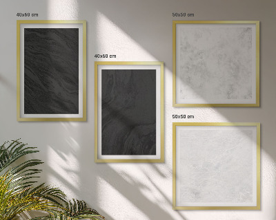 Multi-piece wall decor set Dark light glamorous marbles