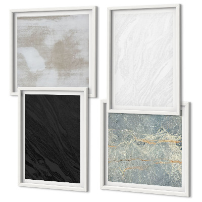 Wall art set Stone textures