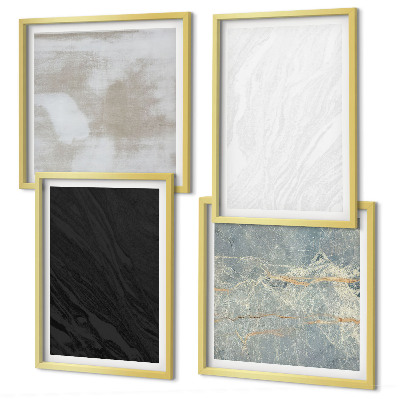 Wall art set Stone textures