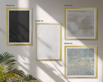 Wall art set Stone textures