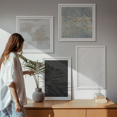 Wall art set Stone textures