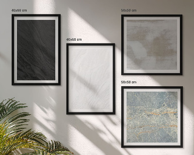 Wall art set Stone textures