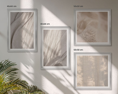 Multi-piece wall decor set Natural boho fabrics close-up