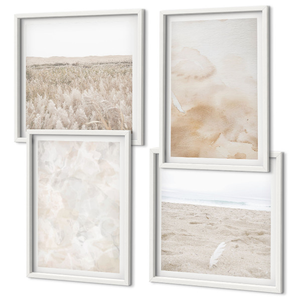 Multi-piece wall decor set Pastel fashionable textures
