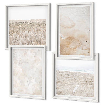 Multi-piece wall decor set Pastel fashionable textures