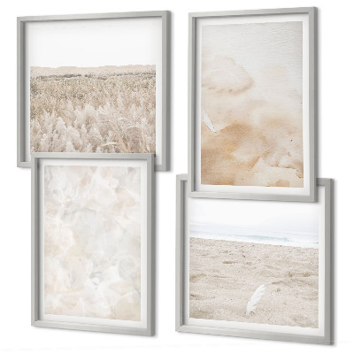 Multi-piece wall decor set Pastel fashionable textures