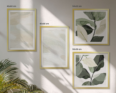 Set of 4 wall art pieces Bright abstract boho paints
