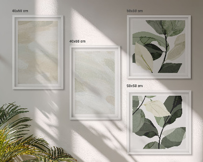 Set of 4 wall art pieces Bright abstract boho paints