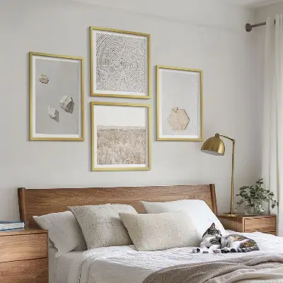 Multi-piece wall decor set with light boho sand textures