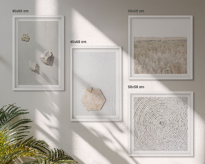 Multi-piece wall decor set Light boho sand textures